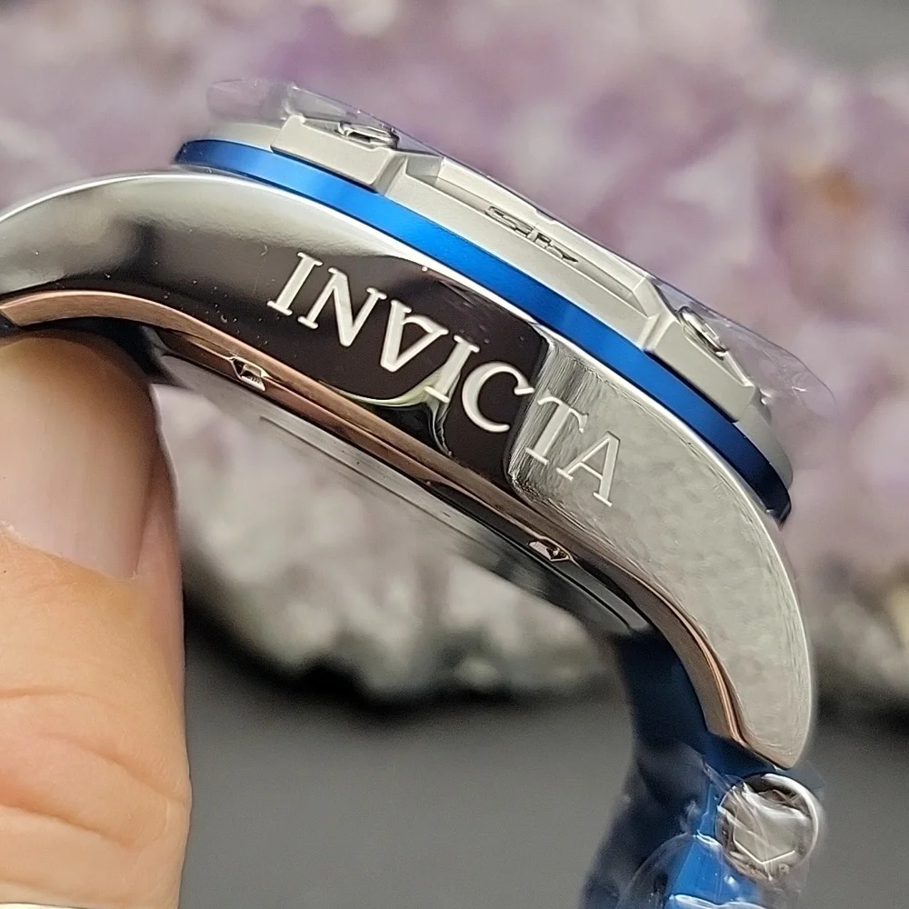 NEW 25506 Invicta Speedway Impulse Men's Watch - 52mm Blue Silver Chronograph
